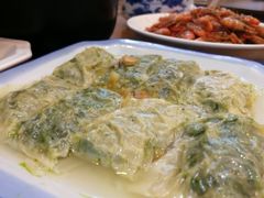 蝉衣荠菜包圆-老马家·舌尖上的西塘美食