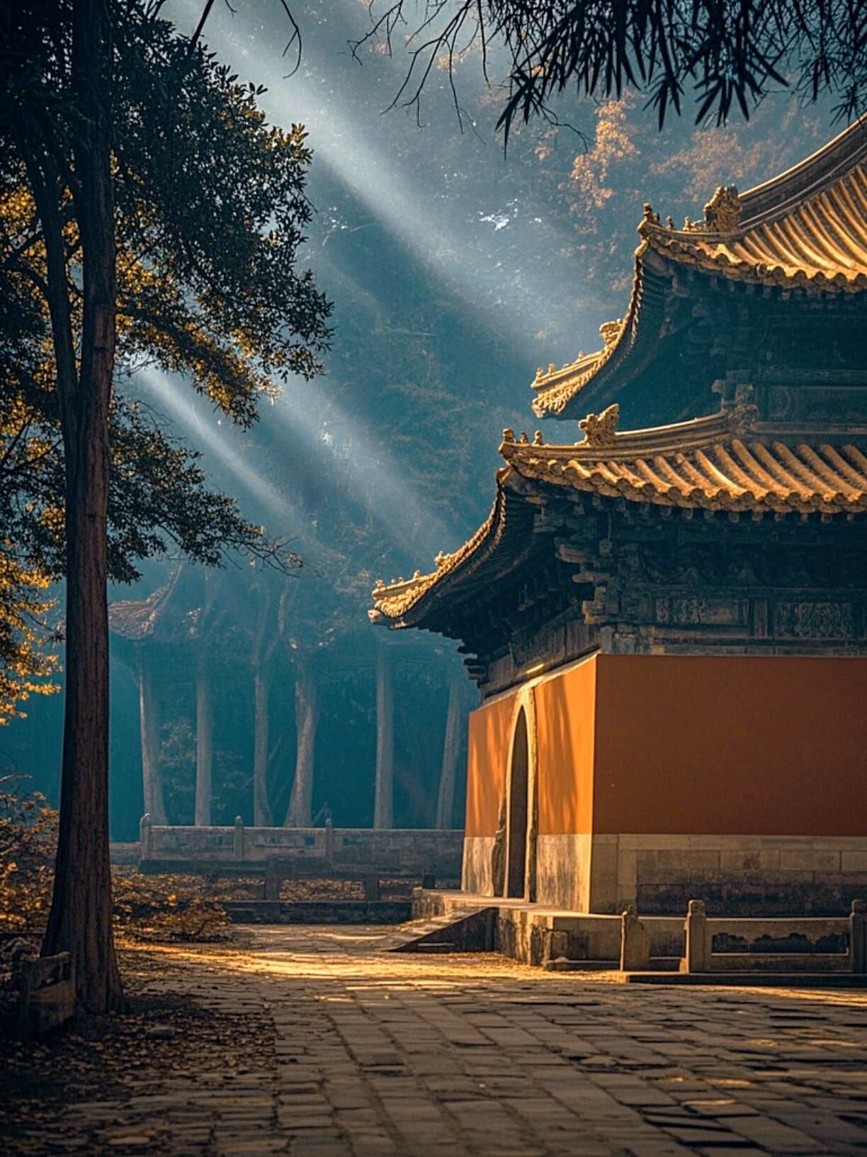 寺庙的神秘韵味