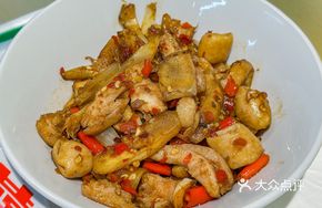 Ginger Pork Intestine Stir-fry