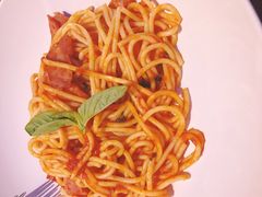 培根番茄酱意面-Gather pizza