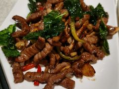 香醋白玉菇炒牛柳-壮乡楼民俗文化苑(李宁体育园店)