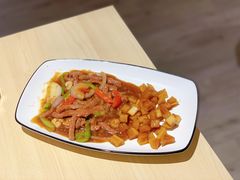牛柳虾仁伴川-汤去三面