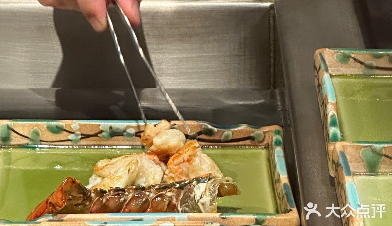 属于铁板烧的漂亮饭‼️鮨·在海老吃上啦！