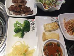 烤牛排+餐前小菜-青松馆韩国料理(香港中路佳世客店)