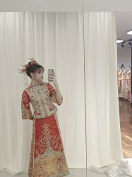 -懿沉香中式嫁衣礼服秀禾服龙凤褂马来褂旗袍总店