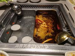 牛油双拼锅底-海底捞火锅(河东万达广场店)