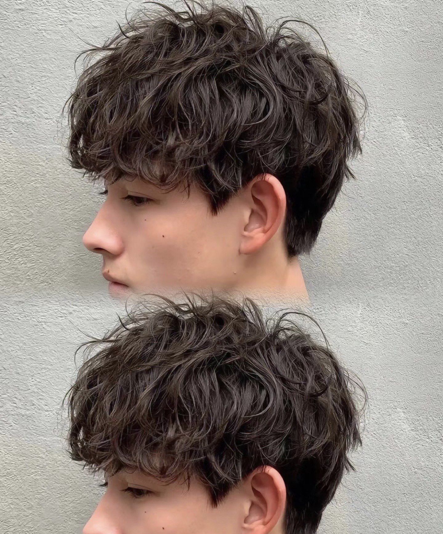 男士短发卷卷也很好看#男生卷发 #烫发造