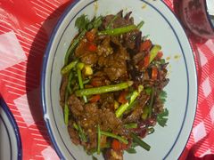 爆炒雪花吊龙牛肉-荆九爷爆炒桥头三嫩(浙大店)