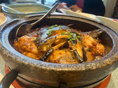 -海派美食·家宴海鲜青岛菜·石锅鲽鱼头(东方城店)