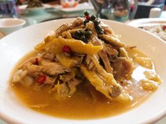 椒麻手撕鸡-金杏·粘卷子 烤鸭 农家菜