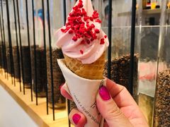 玫瑰莓果迷你冰淇淋-喜茶(佛山岭南站店)