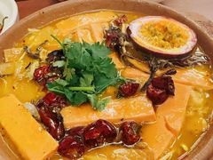砂锅百香果毛血旺-罗妈砂锅(四川成都奎星楼店)