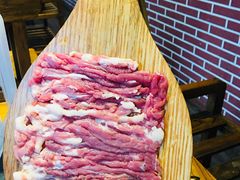 手切羊腿肉-南门四季铜锅涮肉(左家庄店)