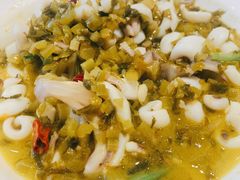 雪菜炒鲜鱿-顺风海鲜港(长寿路店)