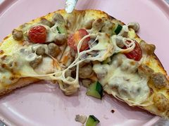 牛肉蘑菇薄饼披萨-蘑菇餐厅(小火瓦巷店)