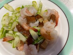 山竹笋凤尾虾-巧克力渔家.小船海鲜胶东菜(万平口店)