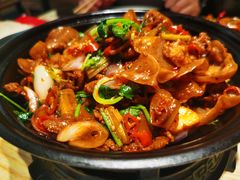 小炒黄牛肉-漫卷香烤鸭春饼
