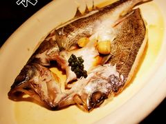 葱椒鲈鱼-绿茶餐厅(华联万柳店)