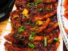 辣炒鱿鱼花-满堂春特色餐馆