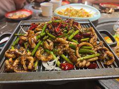 铁板鱿鱼须-粗粮人家·东北菜(洋桥店)