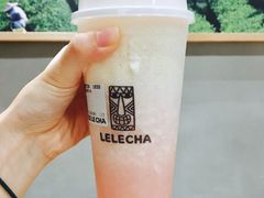 奶酪粉桃-LELECHA乐乐茶(上海五角场万达广场店)