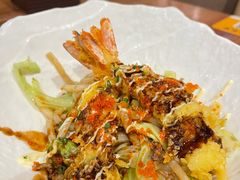 炸虾牛肉炒乌冬面-阿吾罗日本料理(K11艺术中心店)