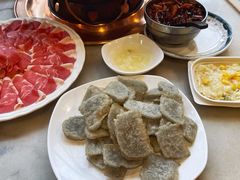 老北京炸灌肠-京门老爆三·铜锅涮肉 爆肚(安贞桥店)