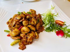 香煎口蘑脆爽肉-周三的情书花园餐厅(江北店)