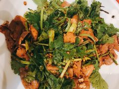 香菜拌腰花-洪福龙虾