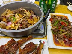 -炕锅羊肉土火锅面片大王