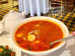 番茄土豆排骨浓汤-玫瑰厅上海菜(兴国路店)