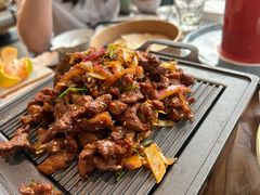 葱爆羊肉（带饼）-宴天下大酒店(政和路店)
