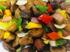 花菇炒叉烧粒-顺德美食坊(南沙分店)