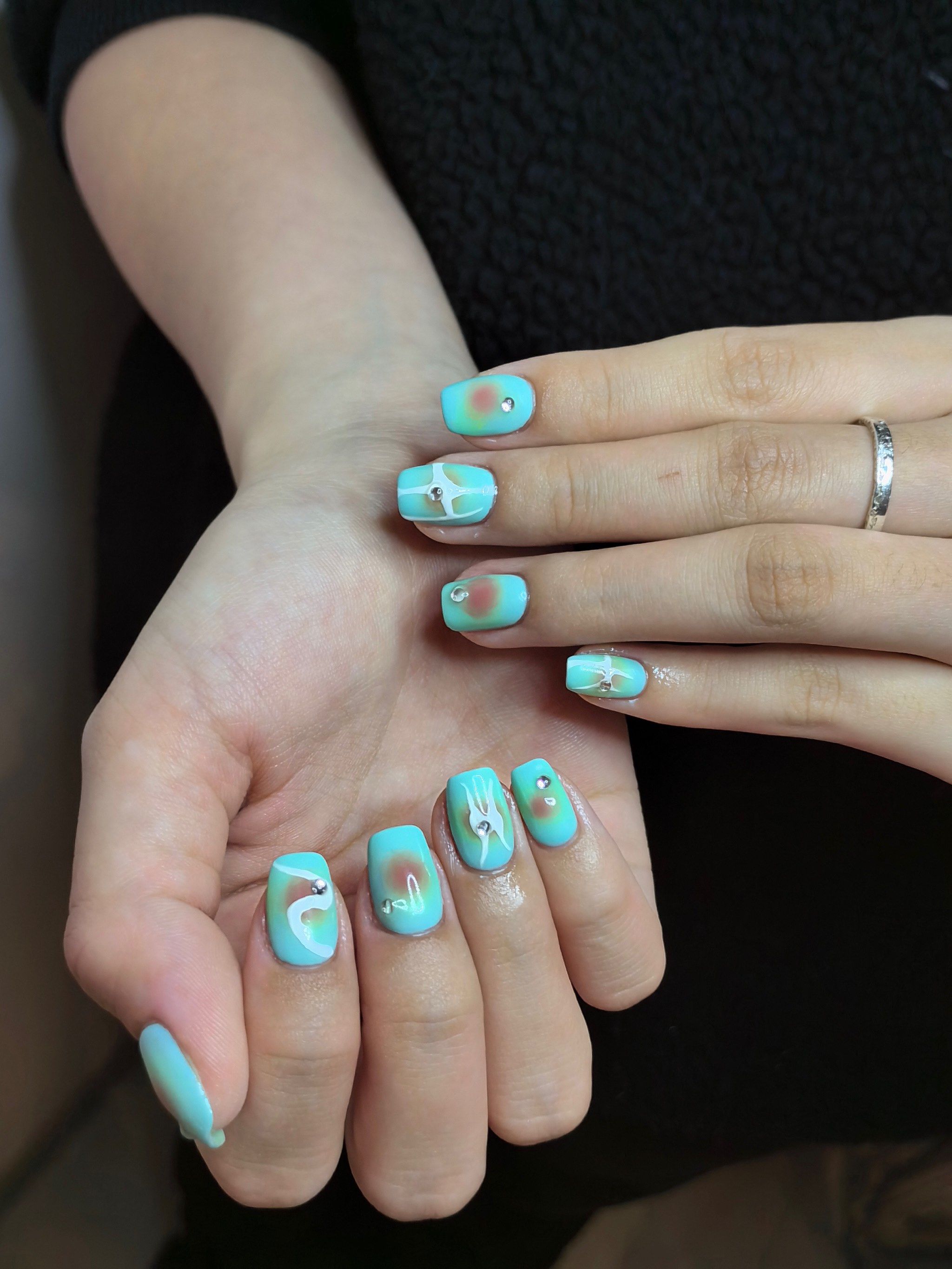 甜辣风夏日美甲款式