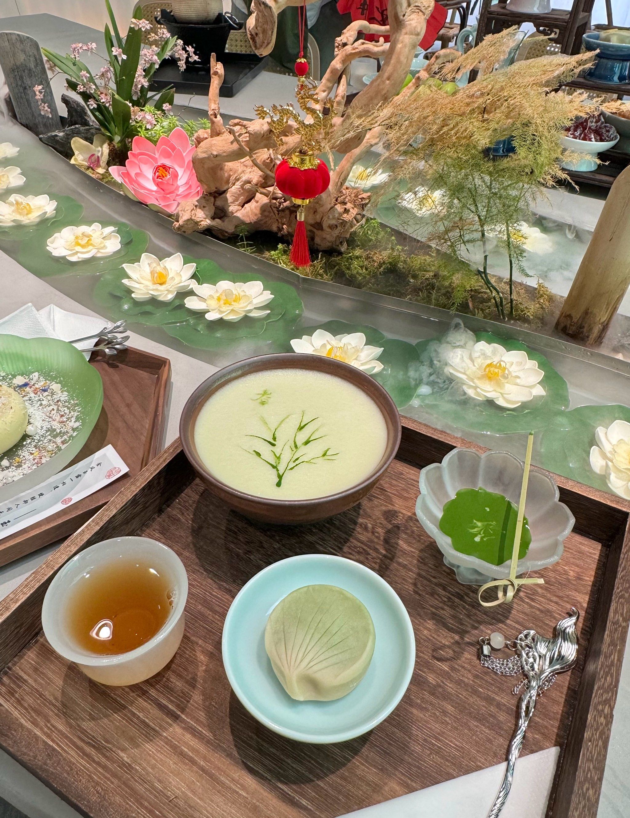 怎么能不来体验一次曲水流觞下午茶