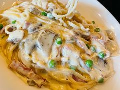 奶油培根意大利面-WOLFGANG PUCK KITCHEN & BAR(迪士尼小镇店)