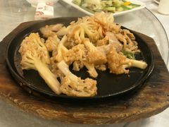 虾酱土猪爆台山菜花-朱仔记食府(江南大道店)