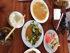 肉炒野山蘑-俺家菜馆(百里峡店)