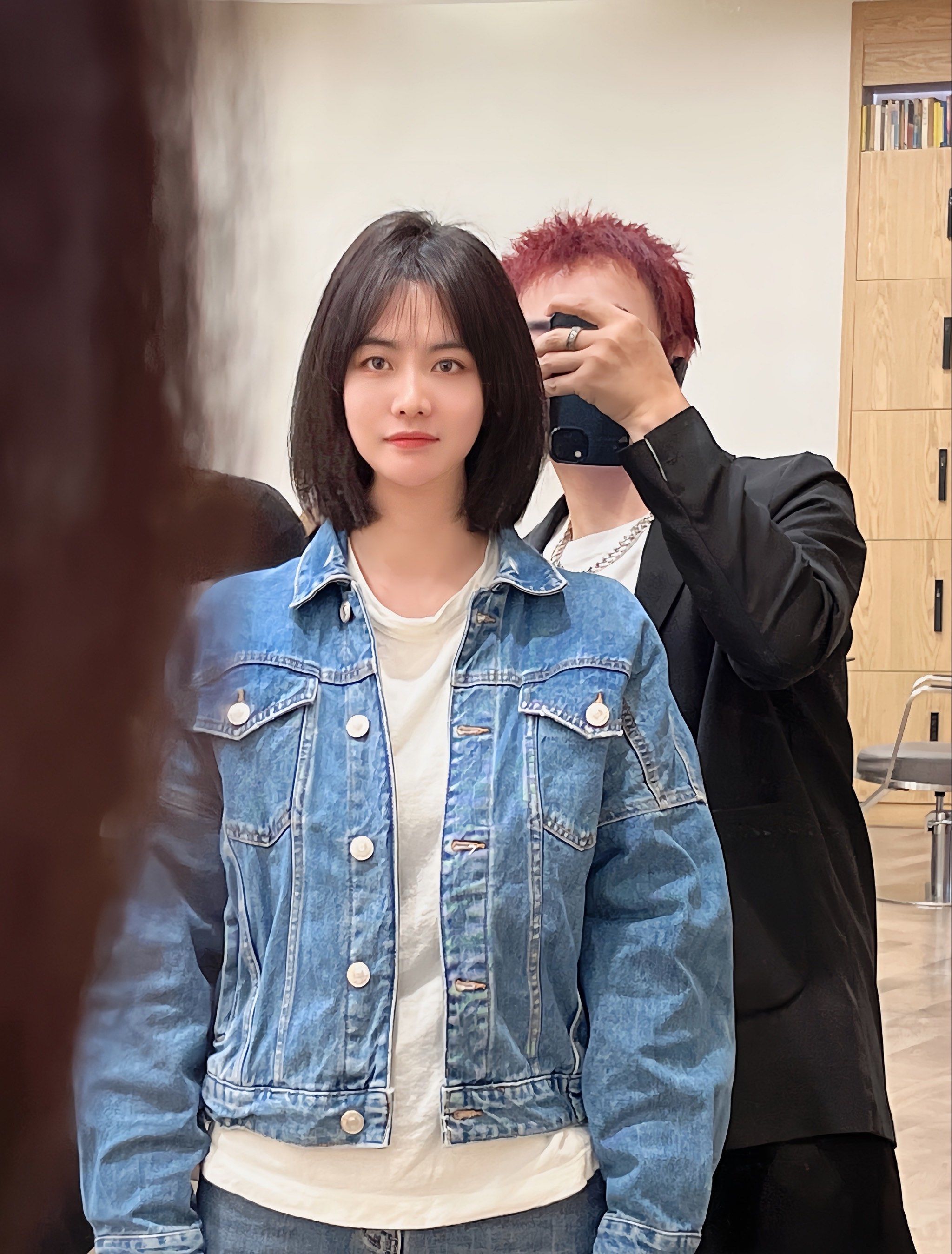 齐肩发加空气刘海