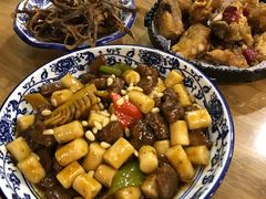 松子牛肉炒年糕-兔爸私家小厨(新北万达店)