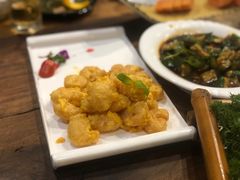 蛋黄虾仁-那兰楼私房餐厅