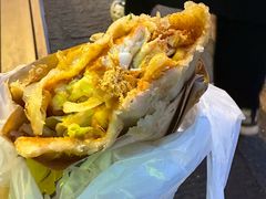 -小红车炸蛋葱油饼