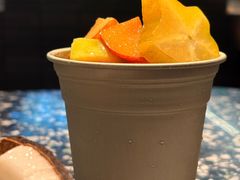 手炒岭南甘草四果炒冰-喜茶(深圳万象城黑金店)