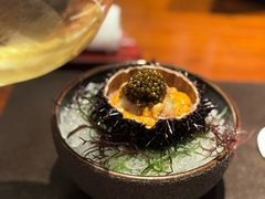 腌虾配海胆及鱼子酱-Waku Ghin(滨海湾金沙店)
