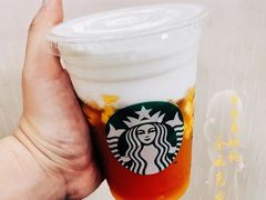 百香果桃桃茶云乌龙饮品-星巴克(武汉江夏中百广场店)