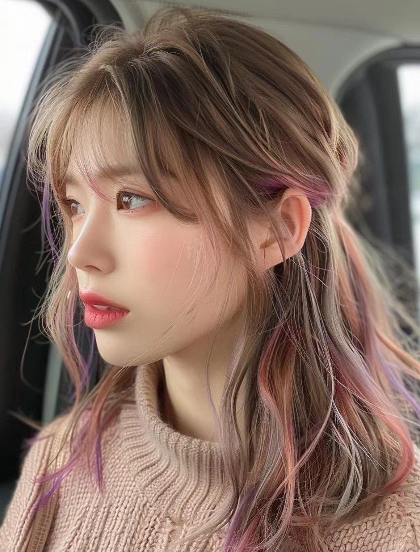 女孩子总要染次头发吧
显白衬肤色,时