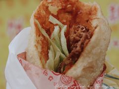 -小红车炸蛋葱油饼