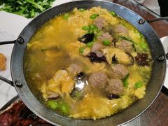 鲜豆瓣肉圆锅-不倒翁·徽天下名菜楼(马鞍山路店)