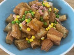 八宝油条-新天明砂锅鱼头煲