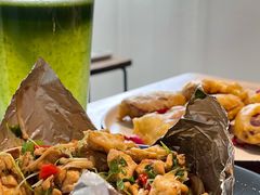 火焰豆腐包-朵朵开素食餐厅(后宰门街店)
